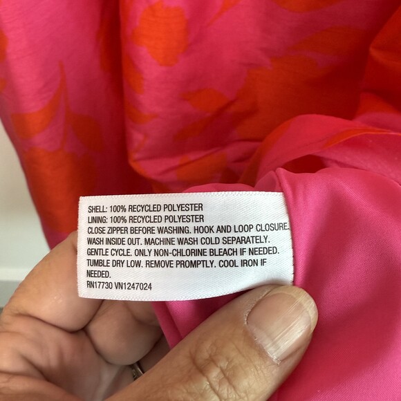 Kate Spade x Target Pink Red Floral Peplum Midi Dress Women’s Size 8 NWT - Picture 12 of 15